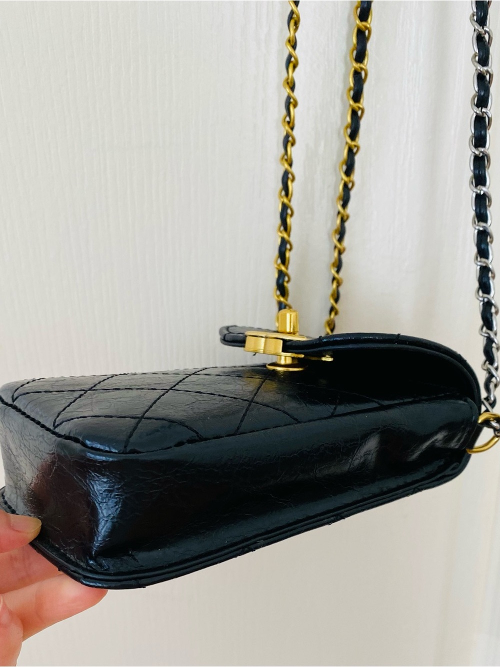Brand New Chanel Makeup Trio Set Black Shoulder Bag with Tweed Coin Pouch - Picture 6 of 16
